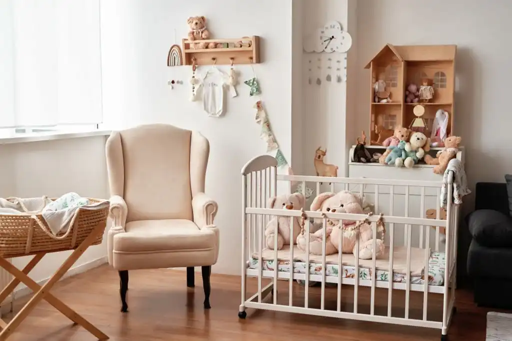 where should a crib be placed in bedroom