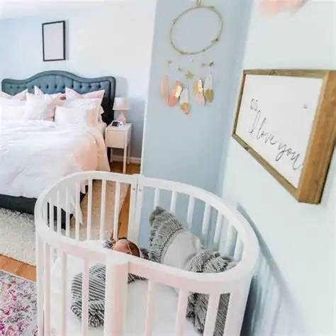 26 ways to successfully combine a master bedroom and nursery