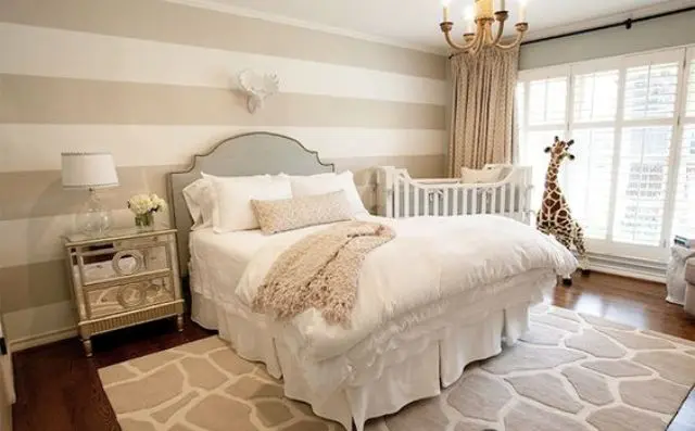 26 ways to successfully combine a master bedroom and nursery