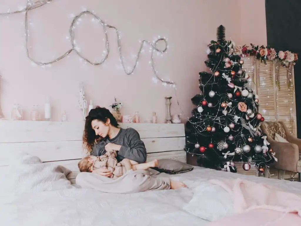 baby girl christmas nursery