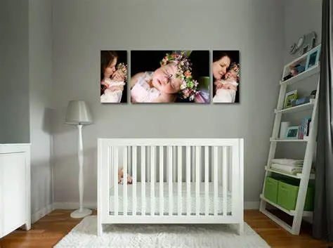 how do you hang wall decor in a nursery