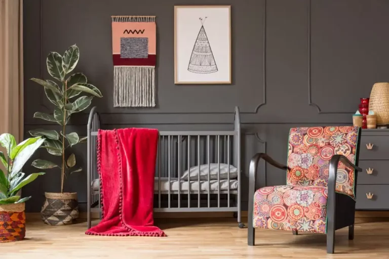 top 9 nursery decorating ideas in red and gray